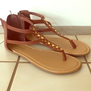 New Brown Sandals - Size 8